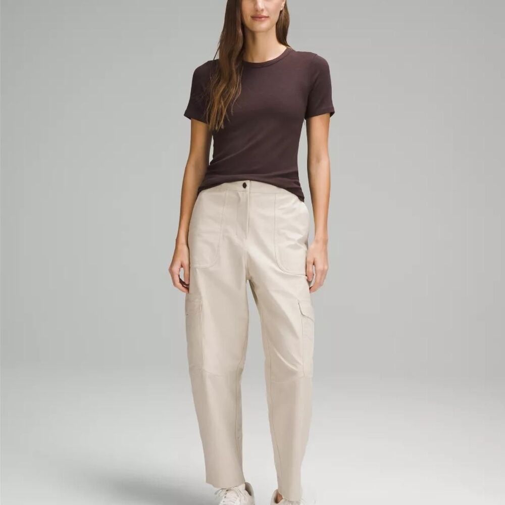 Lululemon Women's Cream and Tan Trousers